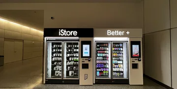 Better+ and iStore vending machines