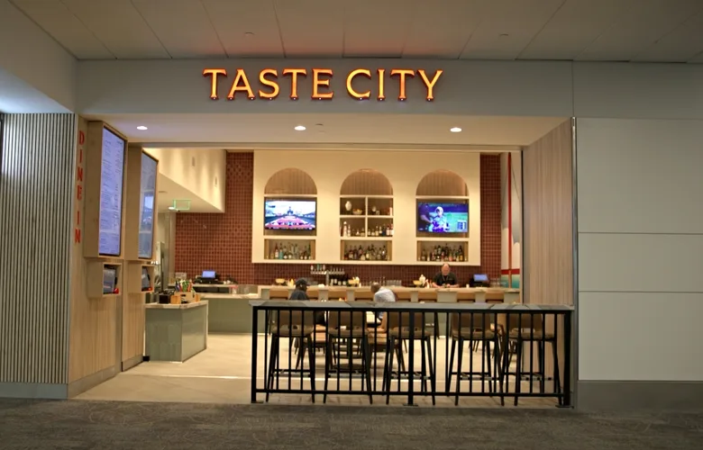 Taste City restaurant seating in SFO